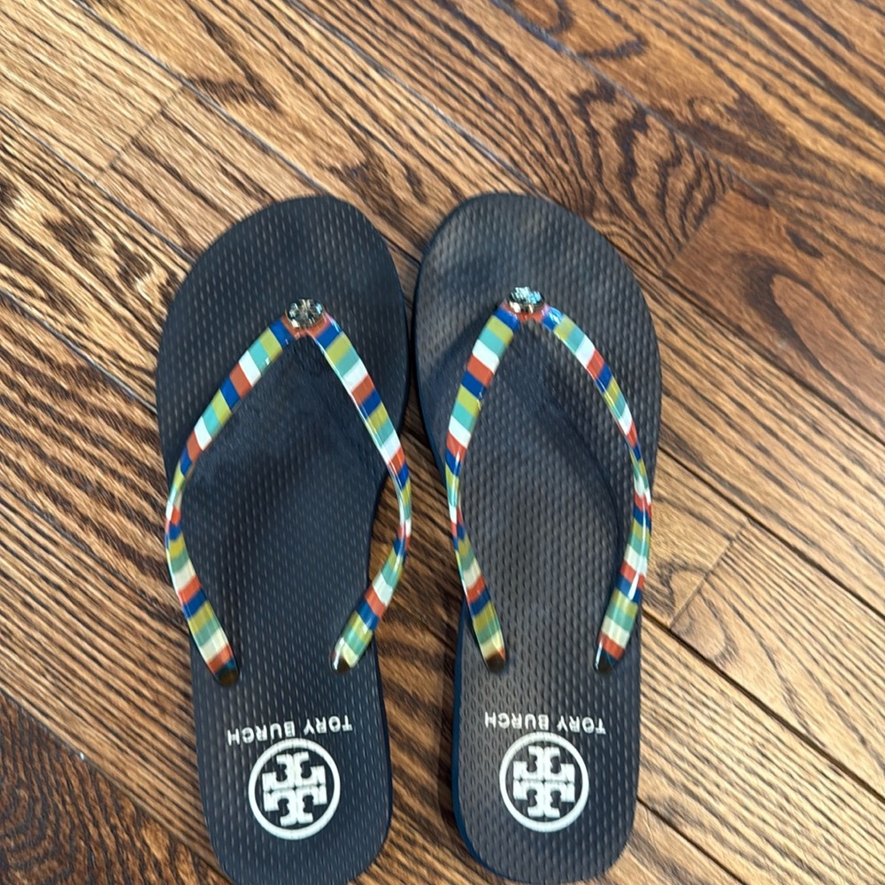 Tory Burch flip flops size 8